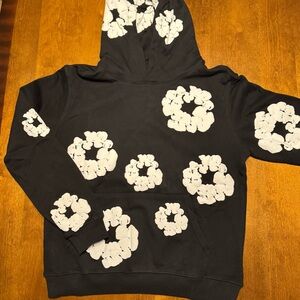 Black and White Flower Hoodie